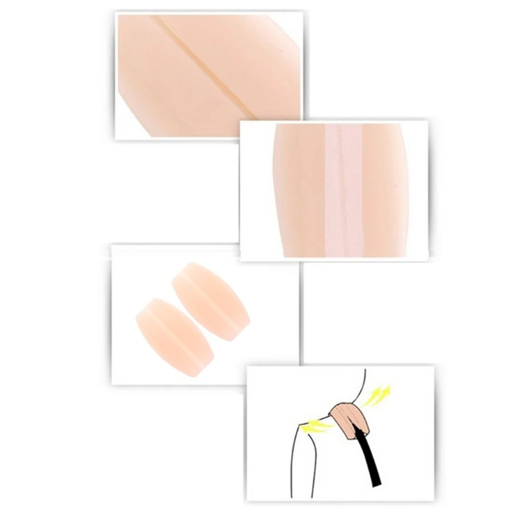 1 쌍의 실리콘 브래지어 스트랩 홀더 보이지 않는 속옷 브래지어 어깨 스트랩 미끄럼 방지 쿠션 릴리프 통증 패드 부드러운 통기성 스트랩