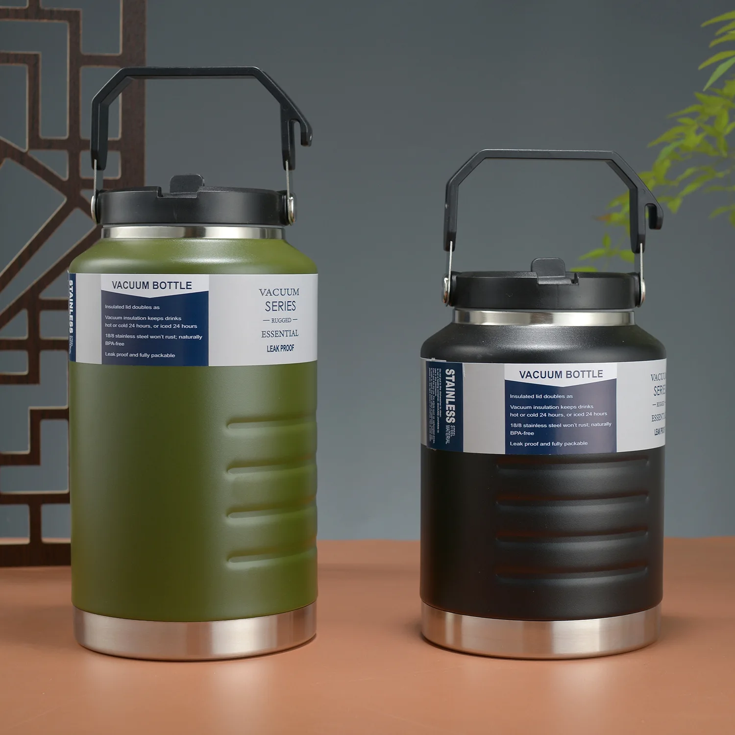 Large Capaci Stainl Steel Insulated Water Bottle 2L Inner Tank Heat Preservation Cold Resistance Travel Mug Beverage Cup