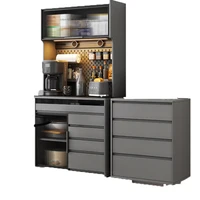 Exquisite Luxury Kitchen Cabinets Modern Design Closet Storage Cabinets Coffee Drawers Cocina Integral Nordic Furniture CM50CG 2