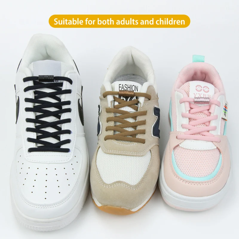 Normcore Elastic Lazy Shoelaces No Tie Shoe Laces For Kids and Adult  Sneakers Metal Lock Laces One Size Fits All Shoes - AliExpress