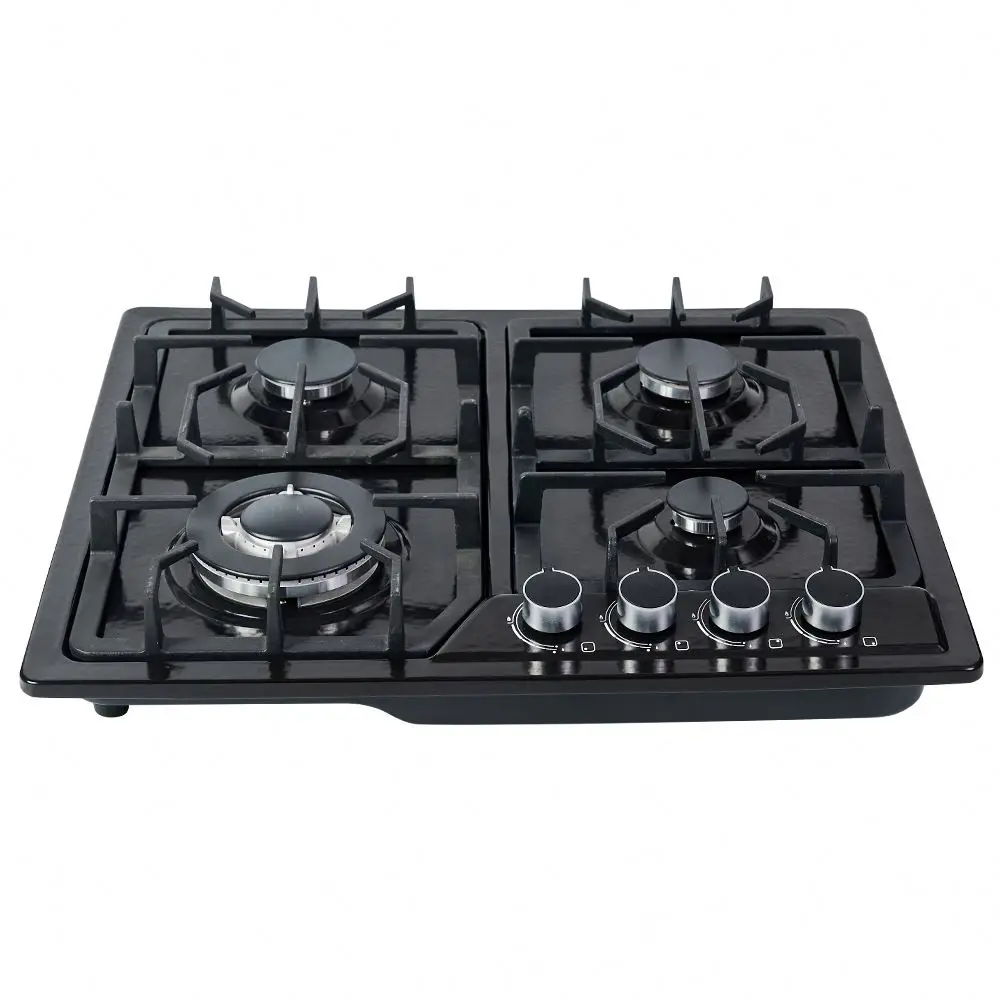 Kitchen Appliance Stainless Steel Built in Gas Hob With 4 Burner Gas Cooker
