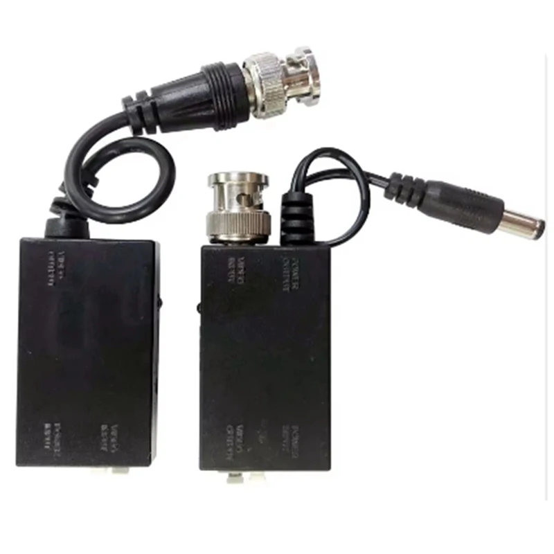 LALA DC12V 1CH Active UTP Video Balun BNC Video Balun For CCTV Camera DVR System