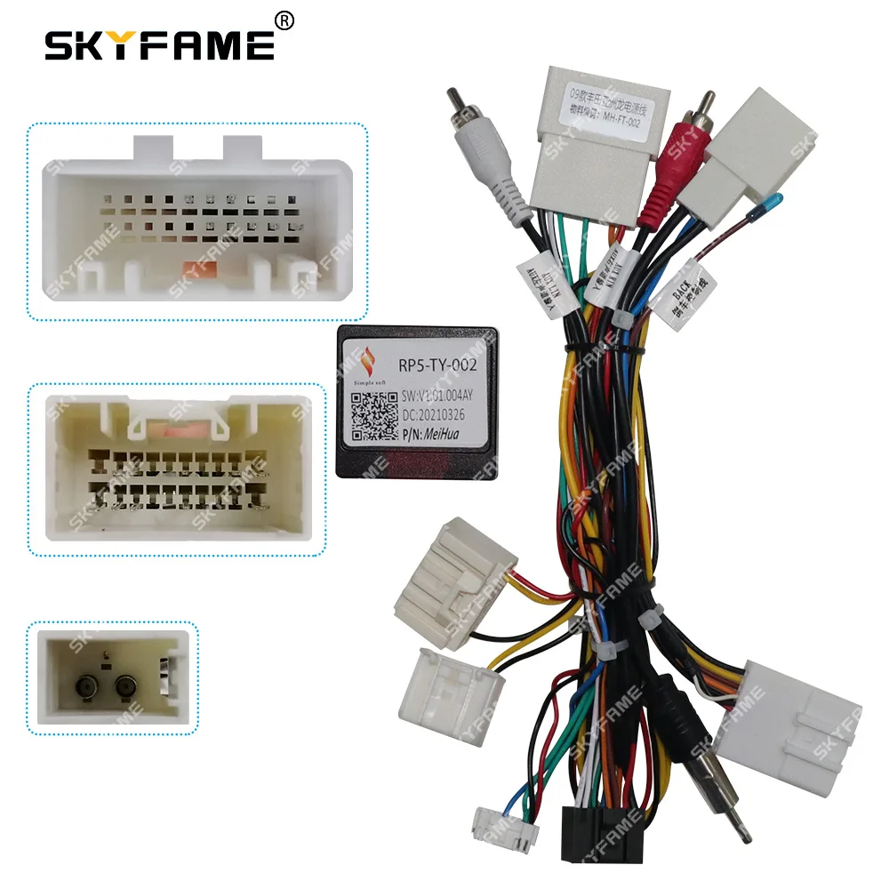SKYFAMECar16pinWiringHarnessAdapterCanbusBoxDecoderForToyota