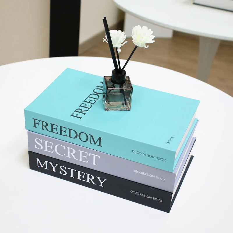 

6pcs/lot Fake Books Home Decoration Book Box Stylish Beautiful Desktop Decoration Can Be Customized Living Room Accessories