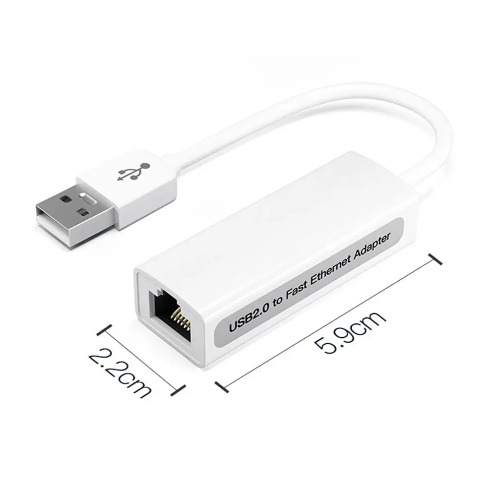 For Windows 10 USB 2.0 to RJ45 Computer Peripherals Ethernet Network Adapter USB Hubs Type-C to RJ45 Network Cable Converter 5