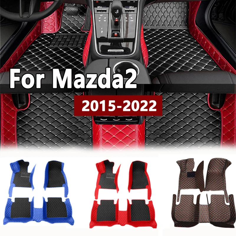

Автомобильные коврики для Mazda2 Mazda 2 Demio Toyota Yaris R DJ DL 2015 ~ 2022, кожаные коврики, коврики, детали интерьера, автомобильные аксессуары