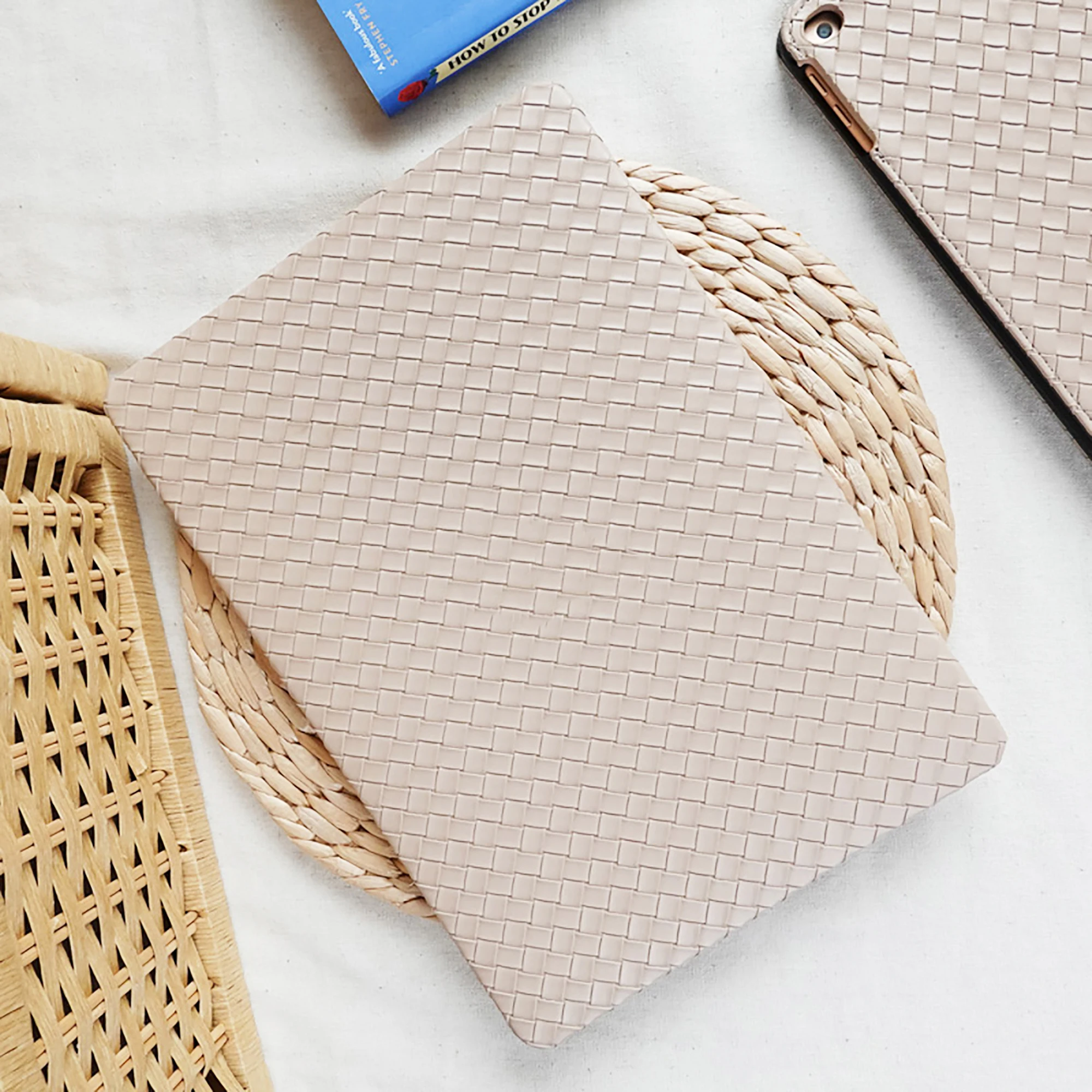 Capa de Couro Bege de Luxo Capa para Macbook Air 13 A2337 Chip m1 Pro 14 15 A2442 A2289 Mac Book Pro 16 A2681 A2485 2023