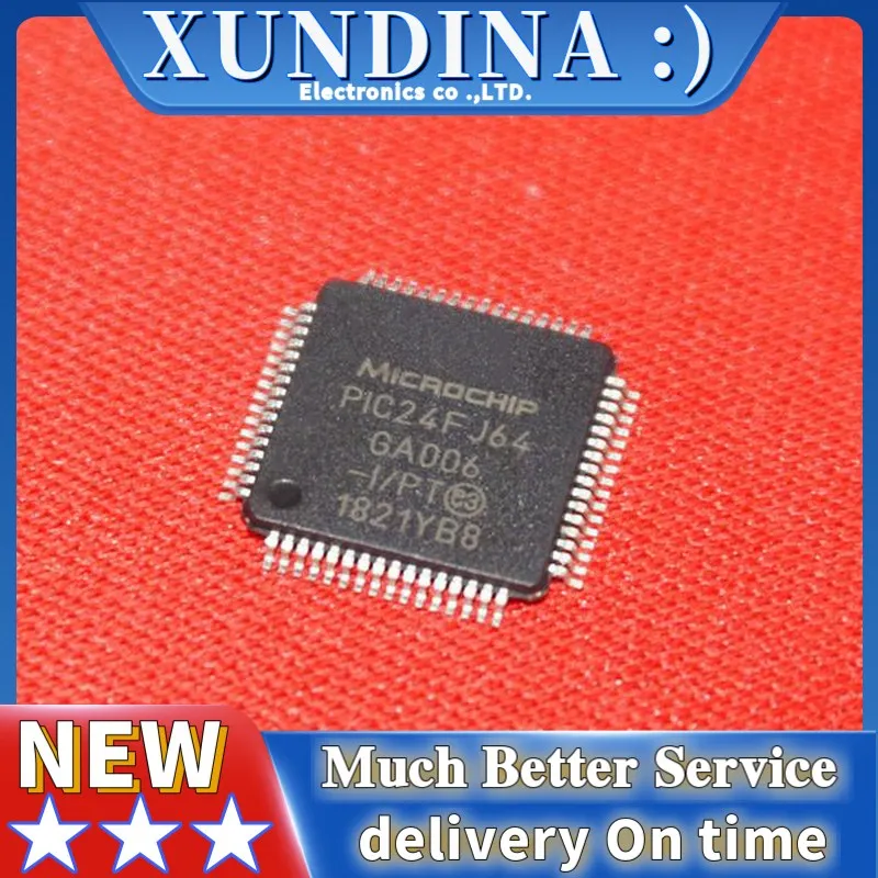 

1PCS/LOT PIC24FJ64GA006 PIC24FJ64 QFP-64 new and original IC