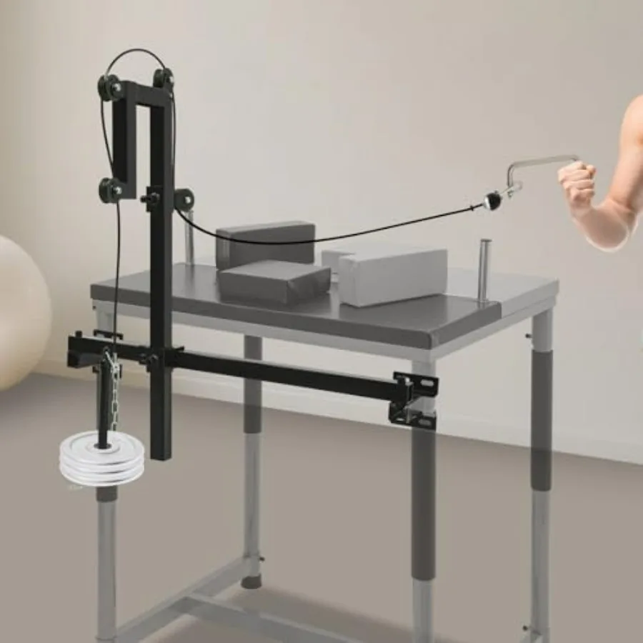 Arm Wrestling Training Equipment, Professional Tabletop Wrist Exerciser with Smooth Pulleys and Ergonomic Handle 440LBS Capacity