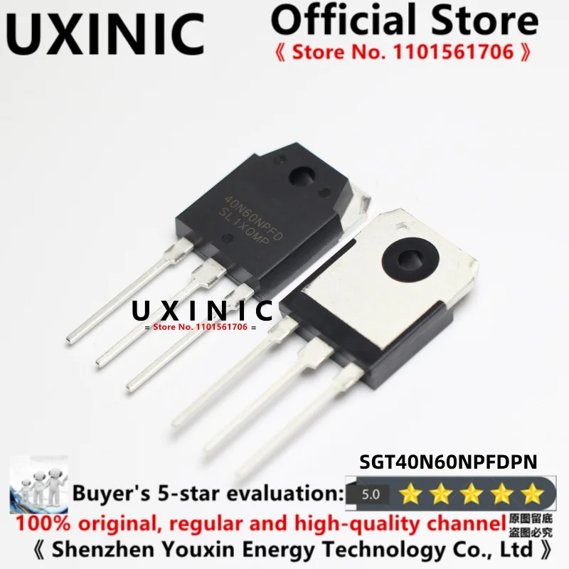 

UXINIC 100% New Imported Original SGT40N60NPFDPN SGT40N60NPFD 40N60NPFD TO-247 IGBT Tube 40A 600V