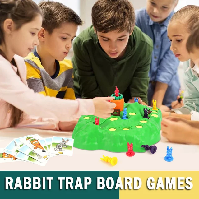 Rabbit Trap Competitive Tablet Board Games Play Chess Family Tortoise and hare Montessori Interactive Educational Toys For Child 4