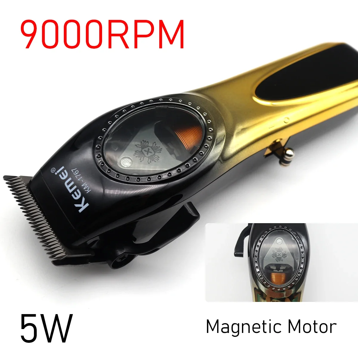 LCD Magnetic Motor Hair Cutting Machine - Image 2