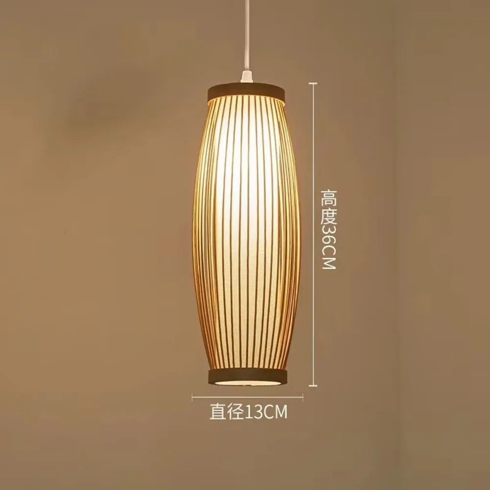 E27 Retro Lantern Ceiling Lights Chinese Style Hand Woven Cover Lamps for Bedroom Living Room Dining Lighting Home Decor