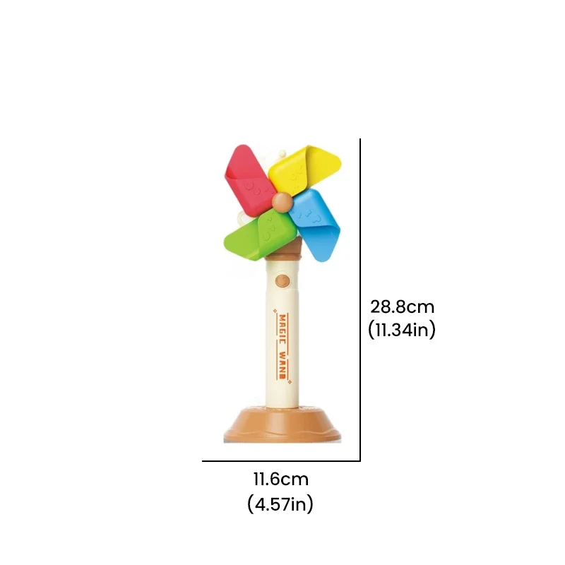 Handheld Windmill Bubbles Machine Automatic Bubbles Blowing 360 Rotate Bubble Sticks with Light Magic Outdoor Toys for Kids