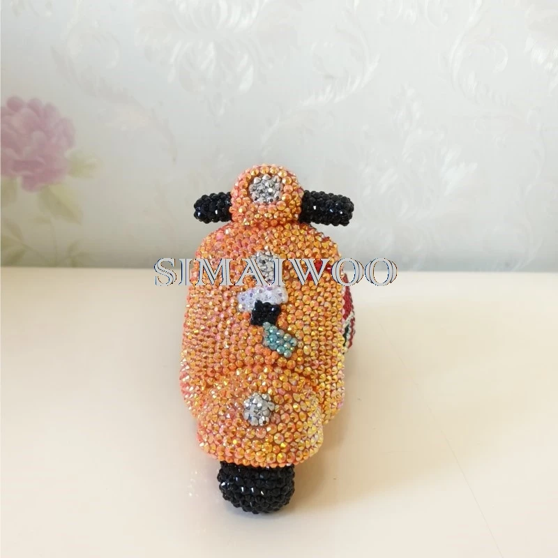 DIY Diamant Malerei Britischen Stil Antike Motorrad Statue Münze Lagerung Kinder Geburtstag Geschenk Handgemachte Strass Hause Dekorativ – Detail 5