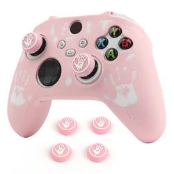 Premium Soft Silicone Game Controller Cover - Protective Skin Case for Video Game Controllers (New pink)