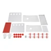 16584-856124.jpg Large Capacity Chicken Feeder 10 Ports, Floor-standing Galvanized Metal Poultry Feeder for Turkey Duck Goose 66lbs