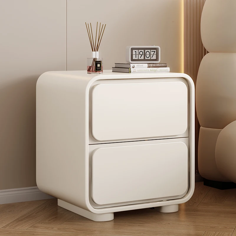 

Minimalist White Nightstands Modern Kids Bedroom Nordic Makeup Bedside Table Storage Kawaii Low Table De Chevet Home Furniture