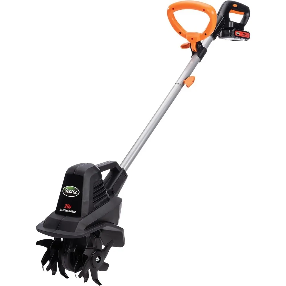 TC70020S 20-Volt 7.5-Inch Cordless Garden Tiller Cultivator, (2AH Battery & Fast Charger Included)