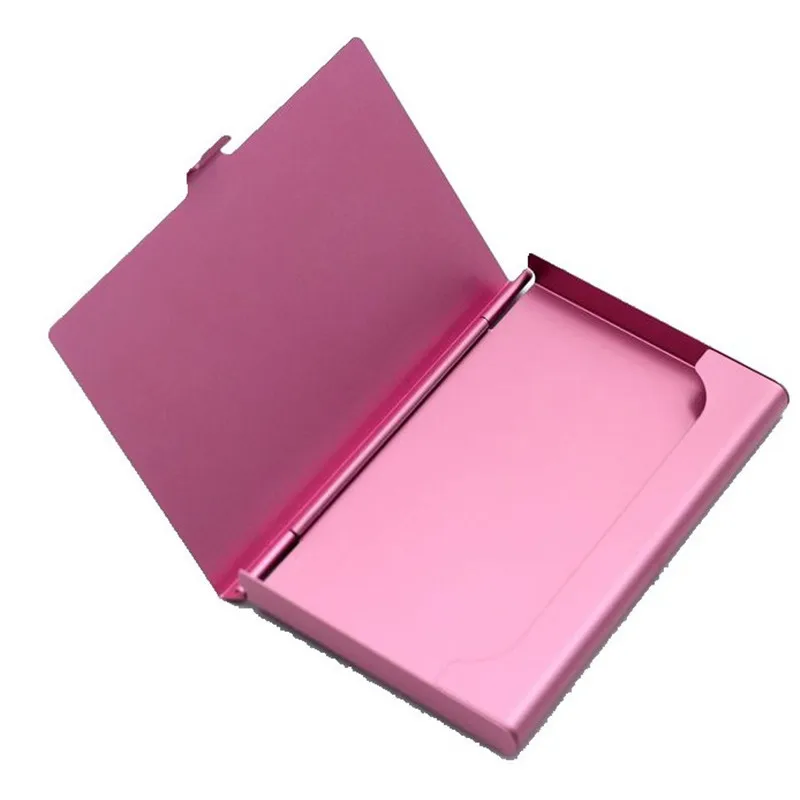 Sleek Aluminum Alloy Business Card Holder and Wallet