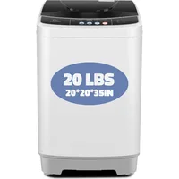 Nictemaw Portable Washing Machine, 20Lbs Capacity Full-Automatic Portable Washer, 2.8Cu.ft Washer and Dryer Combo with Drain 1