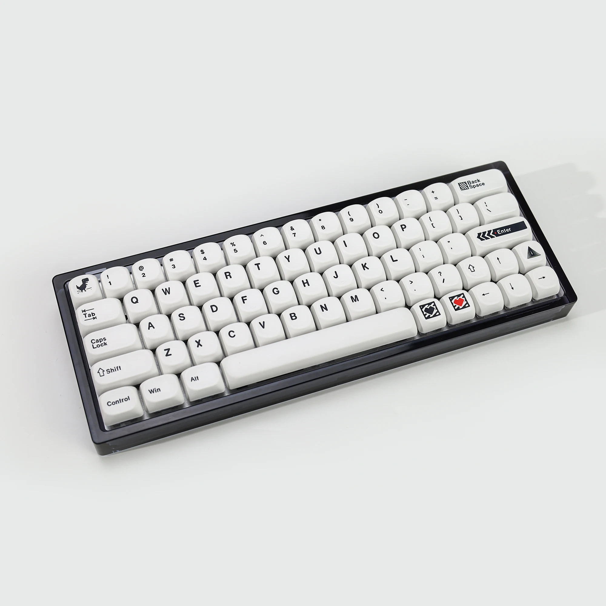 KBDiy GMK 미니멀 키캡 KOA 프로필 화이트 테마 미니멀리스트 스타일 PBT 키캡 체리 MX 스위치 60 기계식 키보드 게임용