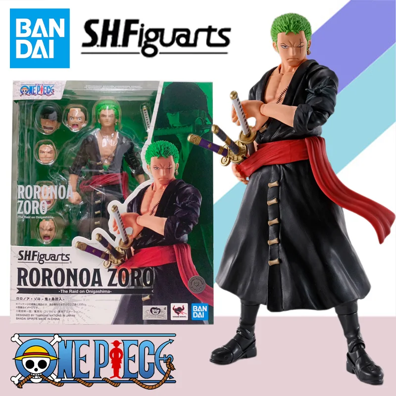 

Bandai Original S.H.Figuarts SHF ONE PIECE Roronoa Zoro Monkey D. LuffyAnime Action Figure Finished Model Kit Toy Gift for Kids