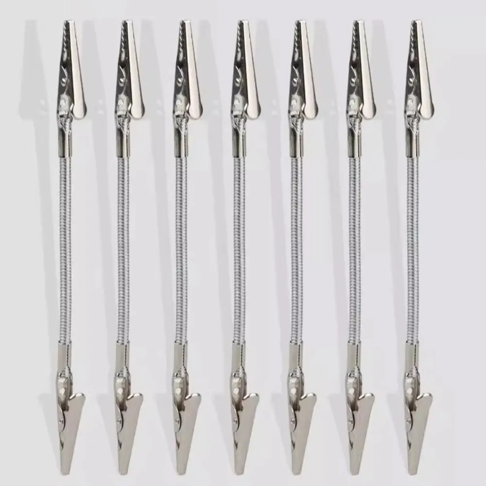10Pcs 다기능 양면 향 클립 조정 가능한 금속 깨진 향 클립 유연한 휴대용 범용 악어 클립