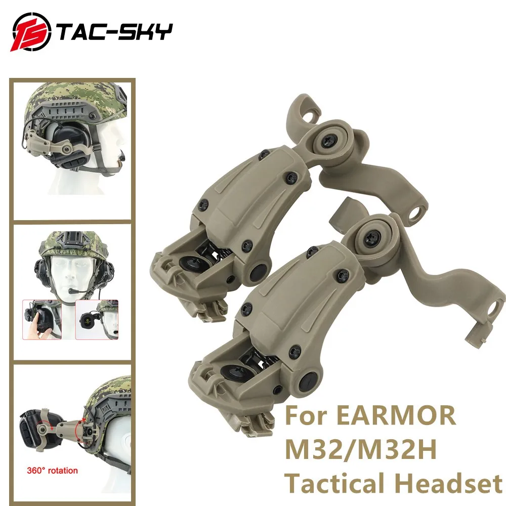 ts-tac-sky-arco-capacete-ferroviario-adaptador-suporte-de-montagem-compativel-com-earmor-m32-m32h-tatico-versao-civil-fone-ouvido