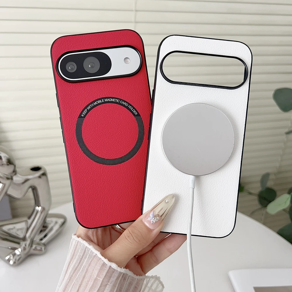 Ultra-Thin Magnetic PU Leather Pattern Case with MagSafe Compatibility