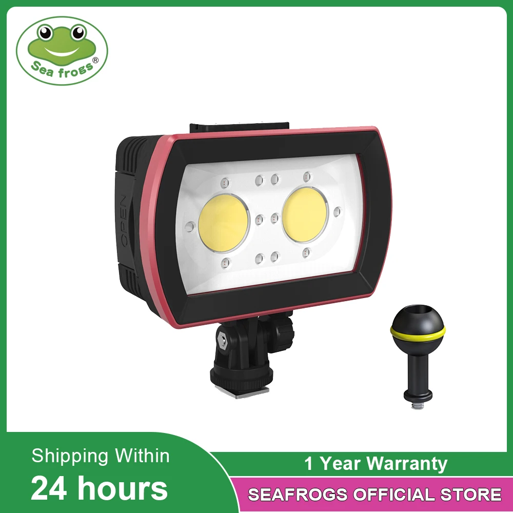 Seafrogs 3500Lm 40M Telecamera Impermeabile Led Foto Video Luce Di Riempimento Lampada Subacquea Fotografia Illuminazione