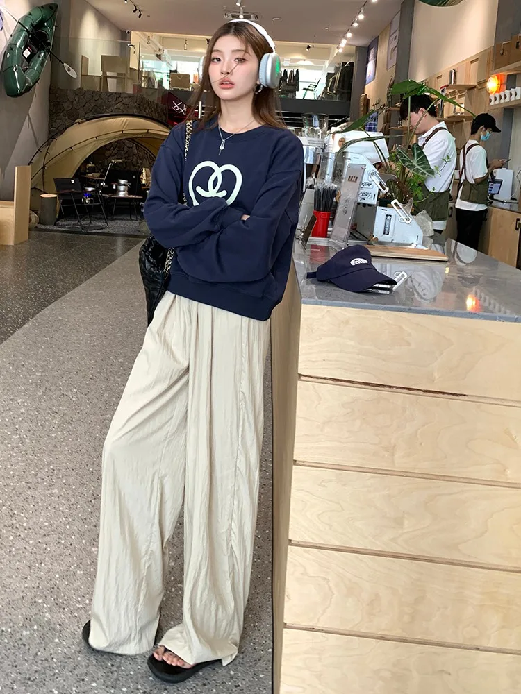Women Loose Casual Pants High Waisted Wide Leg Pants Cool And Casual Pants For Women In Spring 2024 Sun Protection Pants