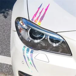 1PC 40x12cm Ghost Claw Scratch Dazzling Car Art Decal (Colourful)