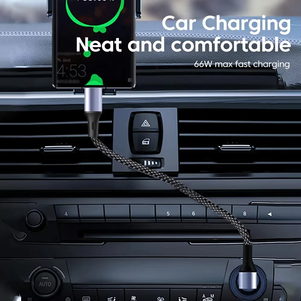 66W 타입 C 고속 충전 데이터 케이블 90도 엘보우 USB C to USB C 케이블 0.15M/0.3M 짧은 케이블 파워 뱅크 와이어 아이폰 15 16용