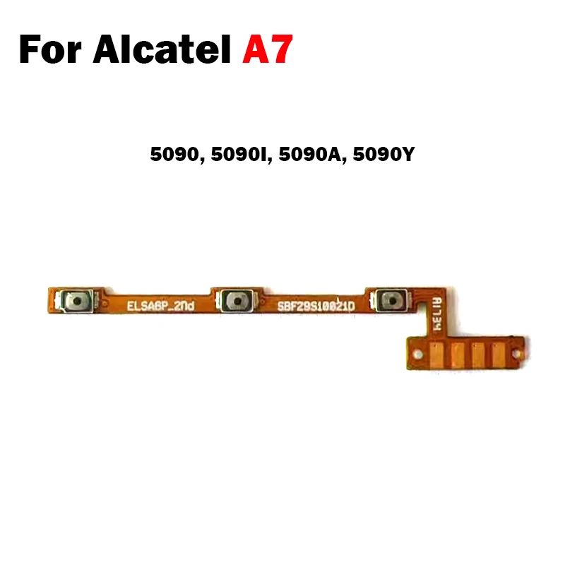알카텔 A7 5090, 5090I, 5090A, 5090Y 모델용 전원 버튼, 볼륨 조절 버튼, 측면 스위치 제어 버튼 플렉스 케이블