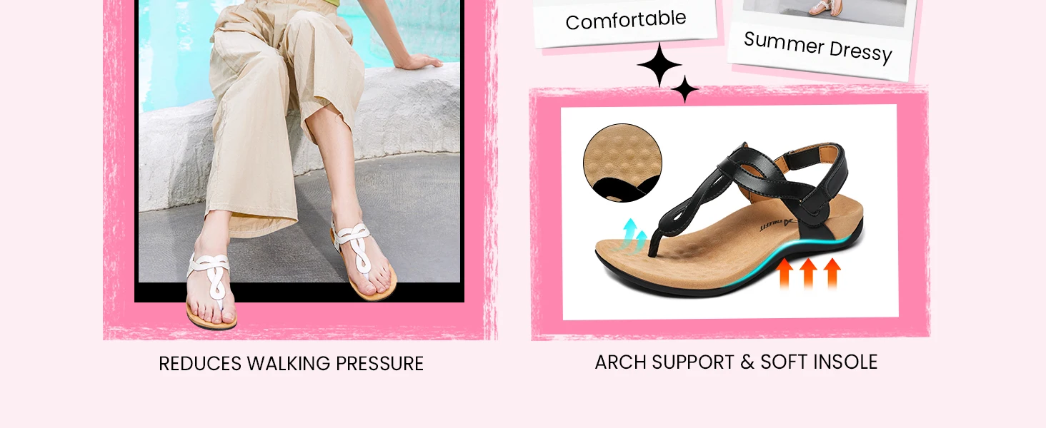 arch support sandals women's