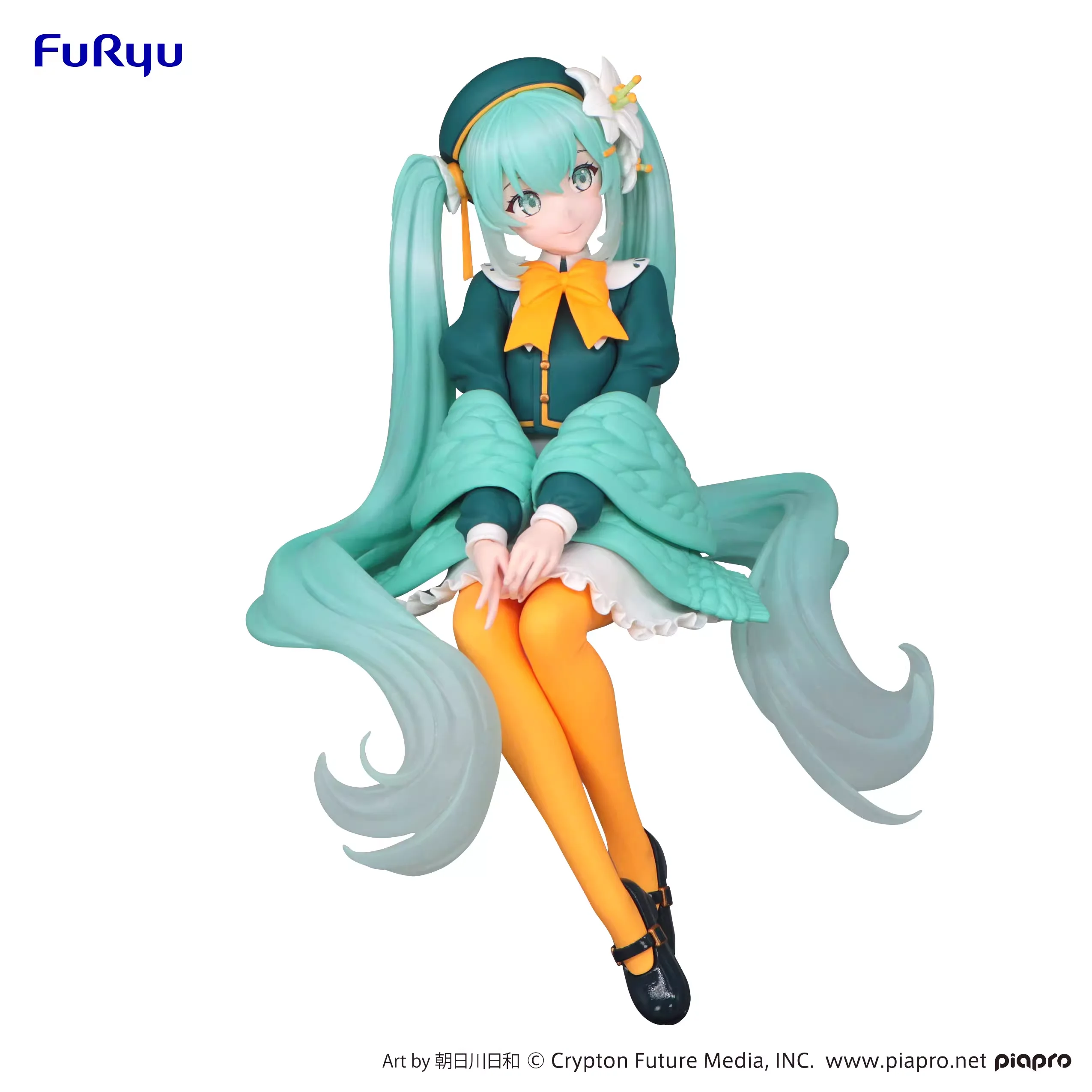 

Original FuRyu Hatsune Miku Flower Fairy Lily Noodle Stooper Anime Action Figure Toys 14cm PVC Model Collector Kid Birthday Gift