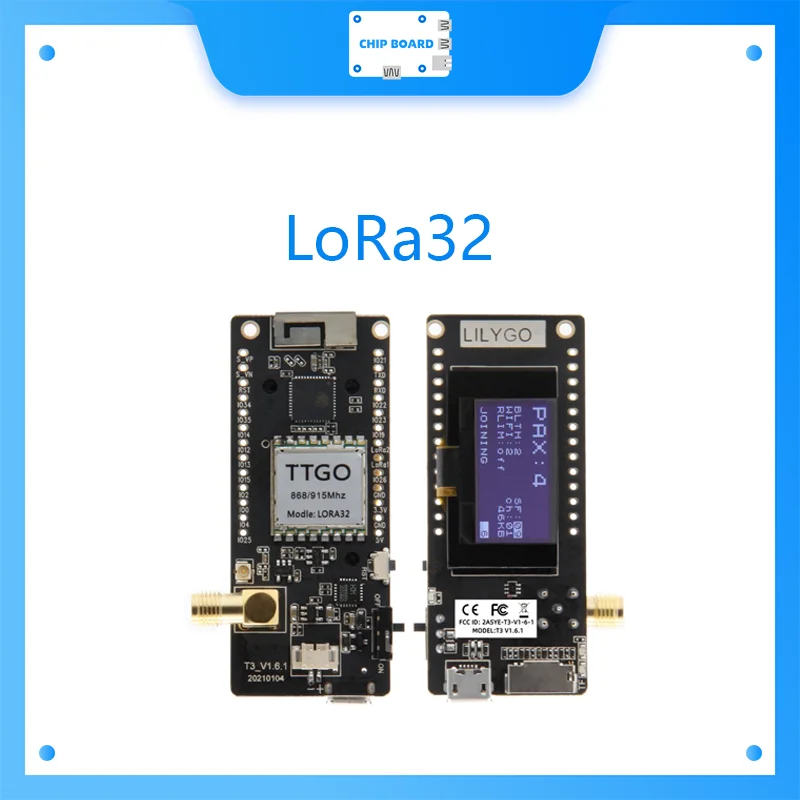 LoRa32 V2.1_1.6 Version 433/868/915Mhz ESP32 LoRa OLED 0.96 Inch SD Card Bluetooth WIFI Wireless Module ESP-32 SMA Mini Development Board
