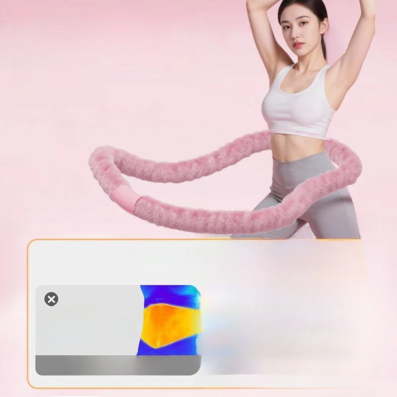 2026 신형 벨벳 소프트 허리 트리머 훌라후프 여성용 체중 감량 고강도 무소음 복부 슬리밍 피트니스 기구