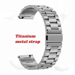 Premium Titanium Quick Release Watch Band - Universal Smart Watch Replacement Bracelet - 18mm (Silver)