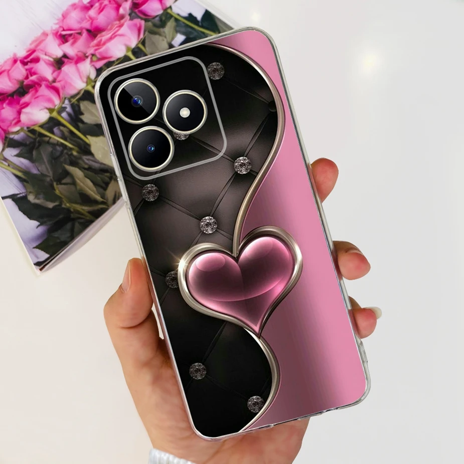 Stylish Painted Clear Silicone Phone Case - Soft Protective Cover