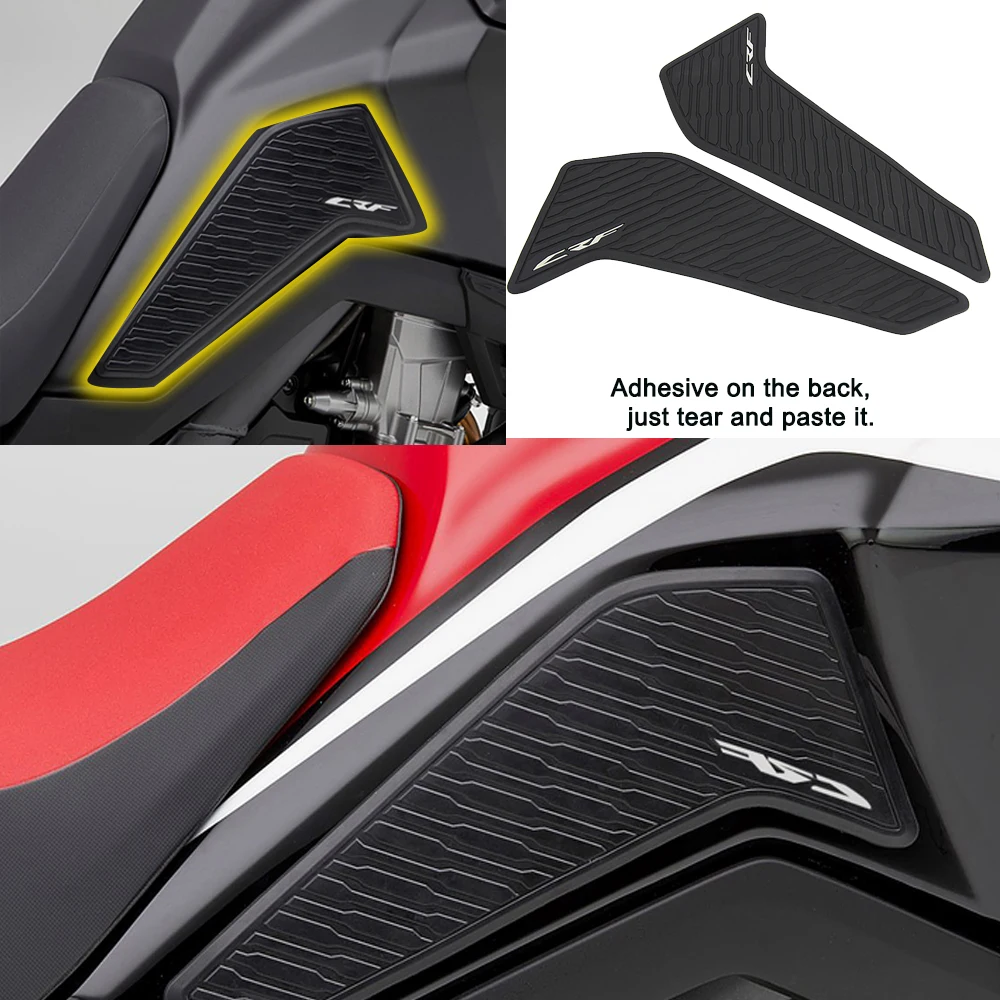 

NEW Motorcycle Non-Slip Side Fuel Tank Pad Rubber Stickers For Honda CRF1100L CRF 1100 L Africa Twin 2020 2021 2022