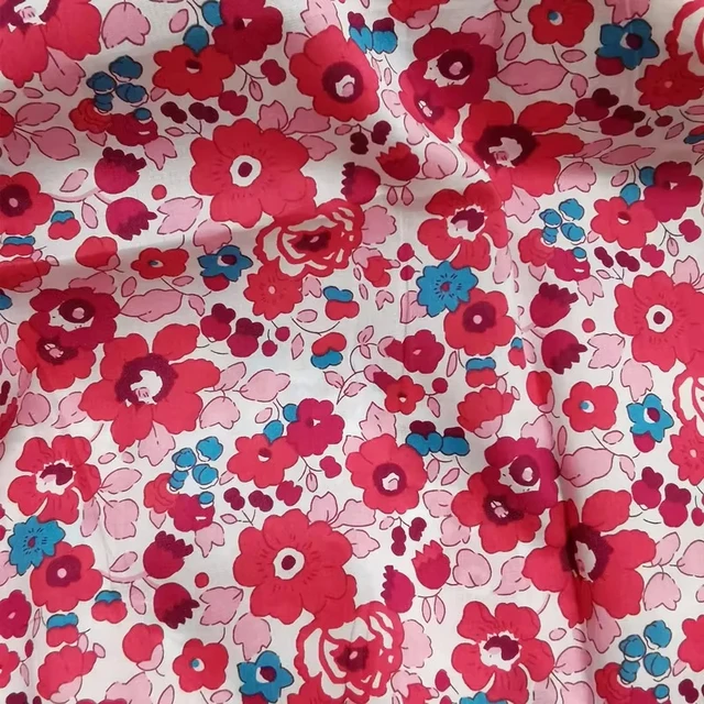 145x50cm Spring Summer Super Dense Cotton Poplin Fabric for Women's Dresses Children's Clothing Home Wear Sewing Project