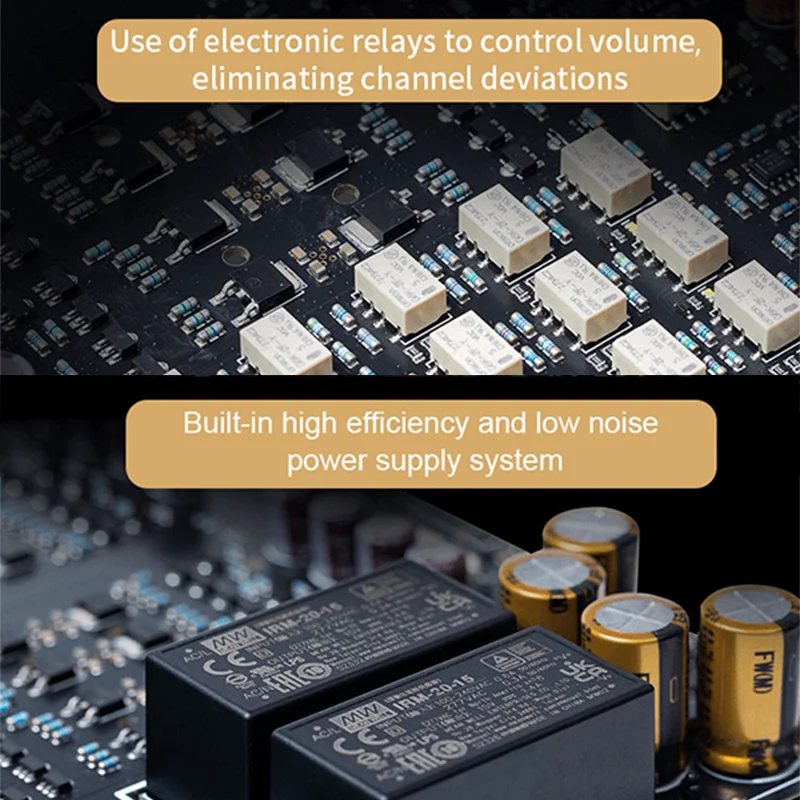 SMSL H400 Hi-Res Headphone Amplifier 16&Omega;/15W*2 32&Omega;/7.5W*2 Earphone AMP RCA XLR Balanced Input Hi-End Pre-Amp With Remote Control