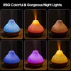 Volcano Air Humidifier 300ml Desktop USB Water Mist Diffuser Purifier Air Freshener Nebulizer with Colorful Ambient Night Light 4