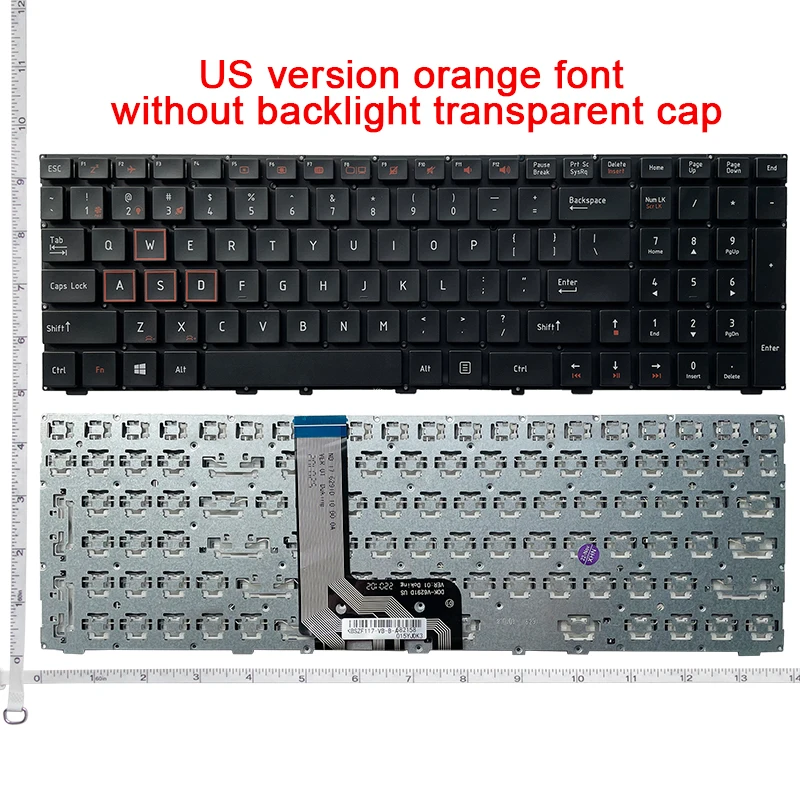 Teclado dos Eua para Machenike F117-vd F117-vg F117-v F117-v56t Va65t V26 Vsg65 F117-vc Gv65 F11f-s S11 Si3 S6cp Targat6c 911 x6 - Imagem 5