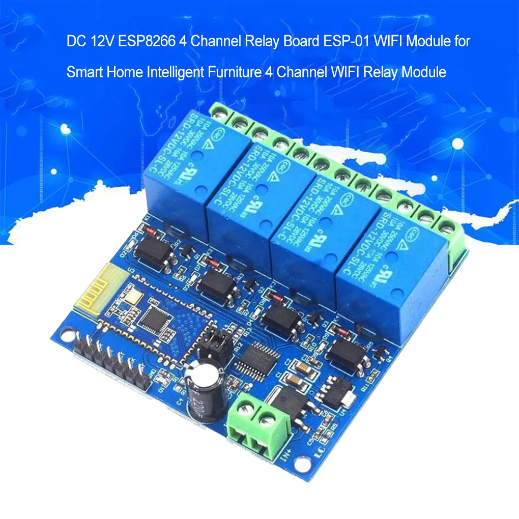 

Relay Intelligent APP Remote Control Power Switch Module Board Replacement Part Repairing for Home Professional Industrial