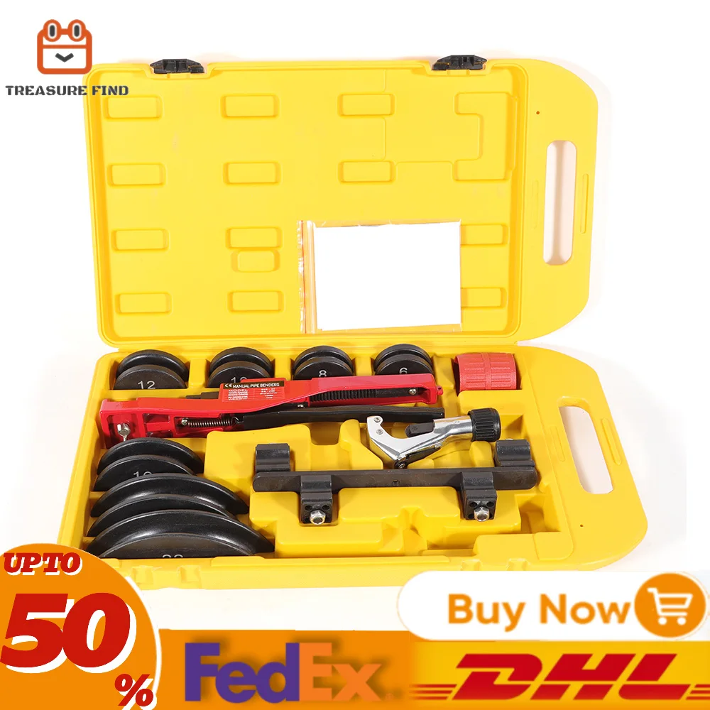 Manual Metal Pipe Tube Bender 6-22mm 1/4'' 5/16'' 3/8'' 1/2'' 5/8'' 3/4'' 7/8'' For Bathroom, Heating, Air Conditioning