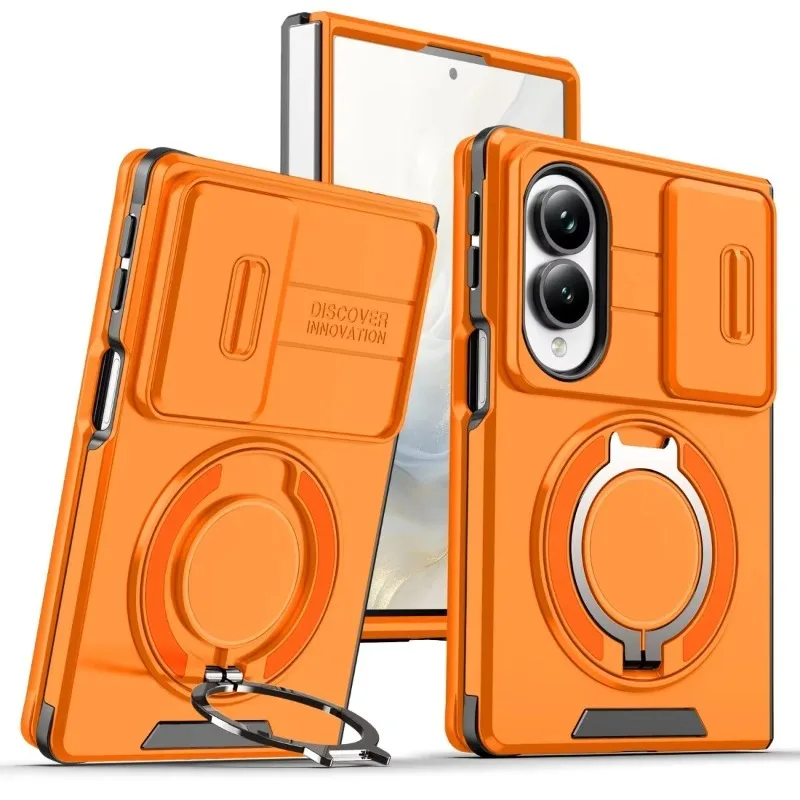 Luxurious Scratch-Resistant and Durable Armor Case with Sliding Camera Cover