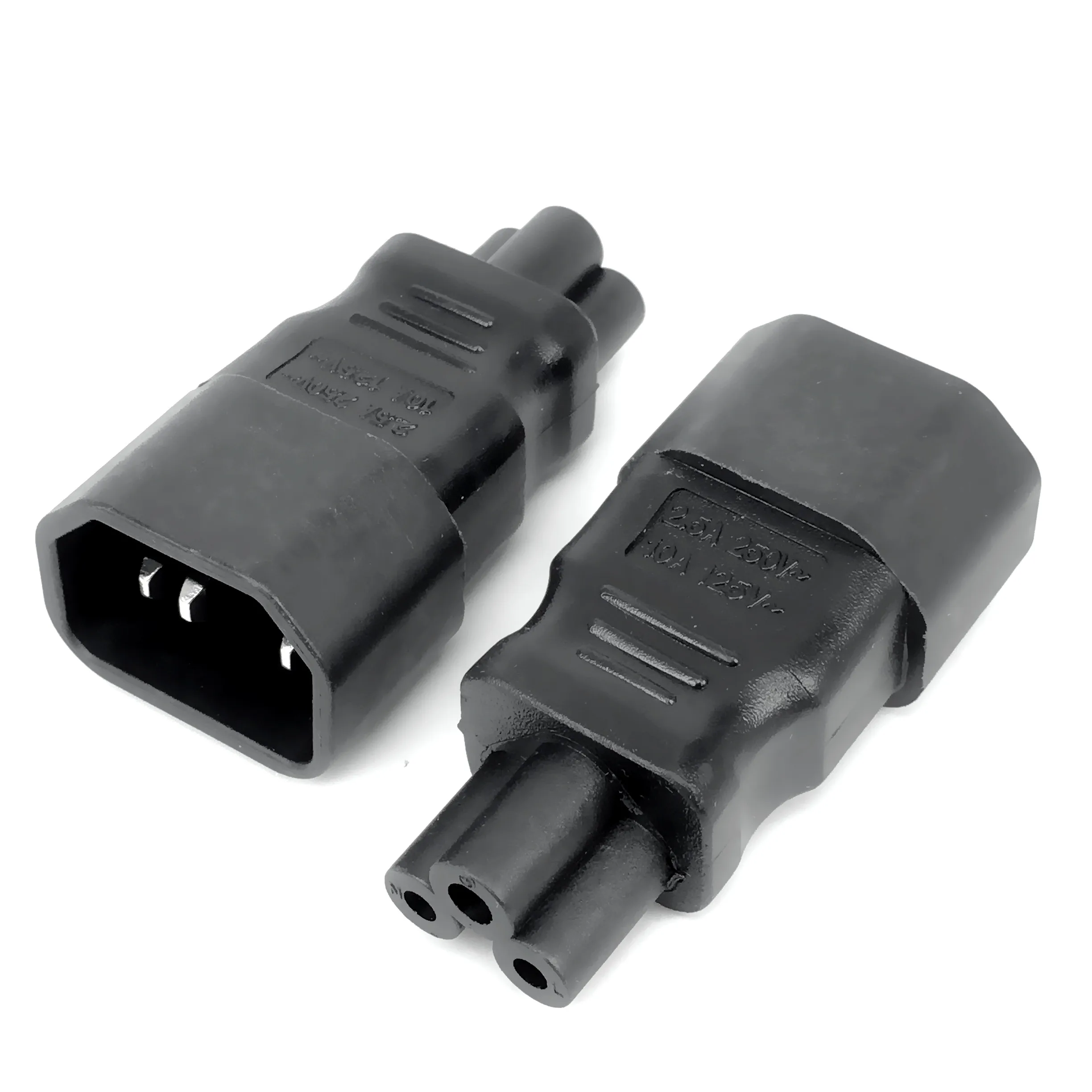 Plug Adapter Power Adapter Power Plug Adapter Plug Converter Universal Power Adapter IEC 320 C14 to C5 Adapter Converter C5 to C14 AC Power Plug Socket 3 Pin IEC320 Connector 1PC